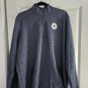 Dallas Cowboys Pullover 2XL Women's Her Style Fleece Gray Jacket 1/4 Zip